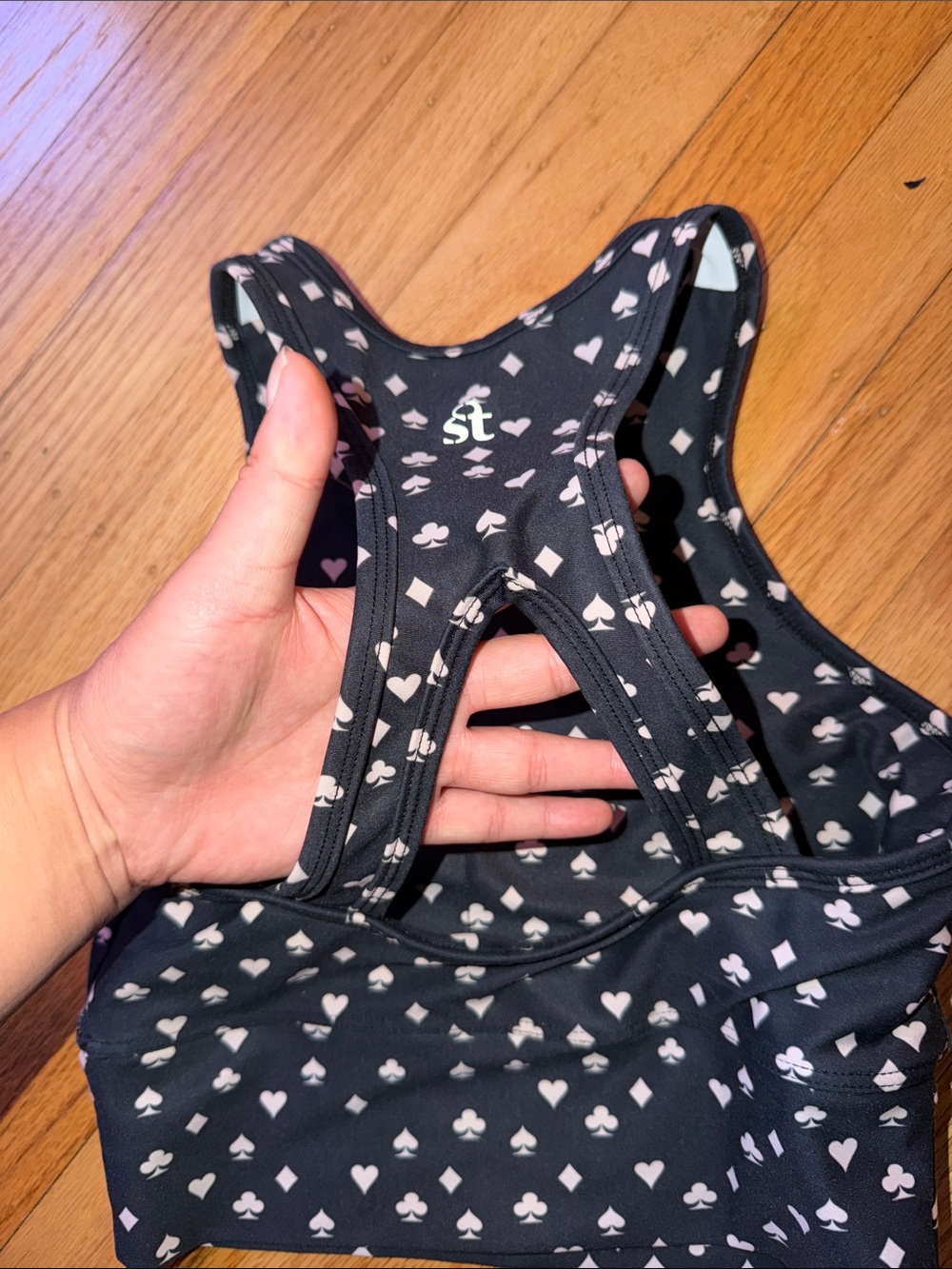 Card Suits Sports Bra - Picture 3 of 6